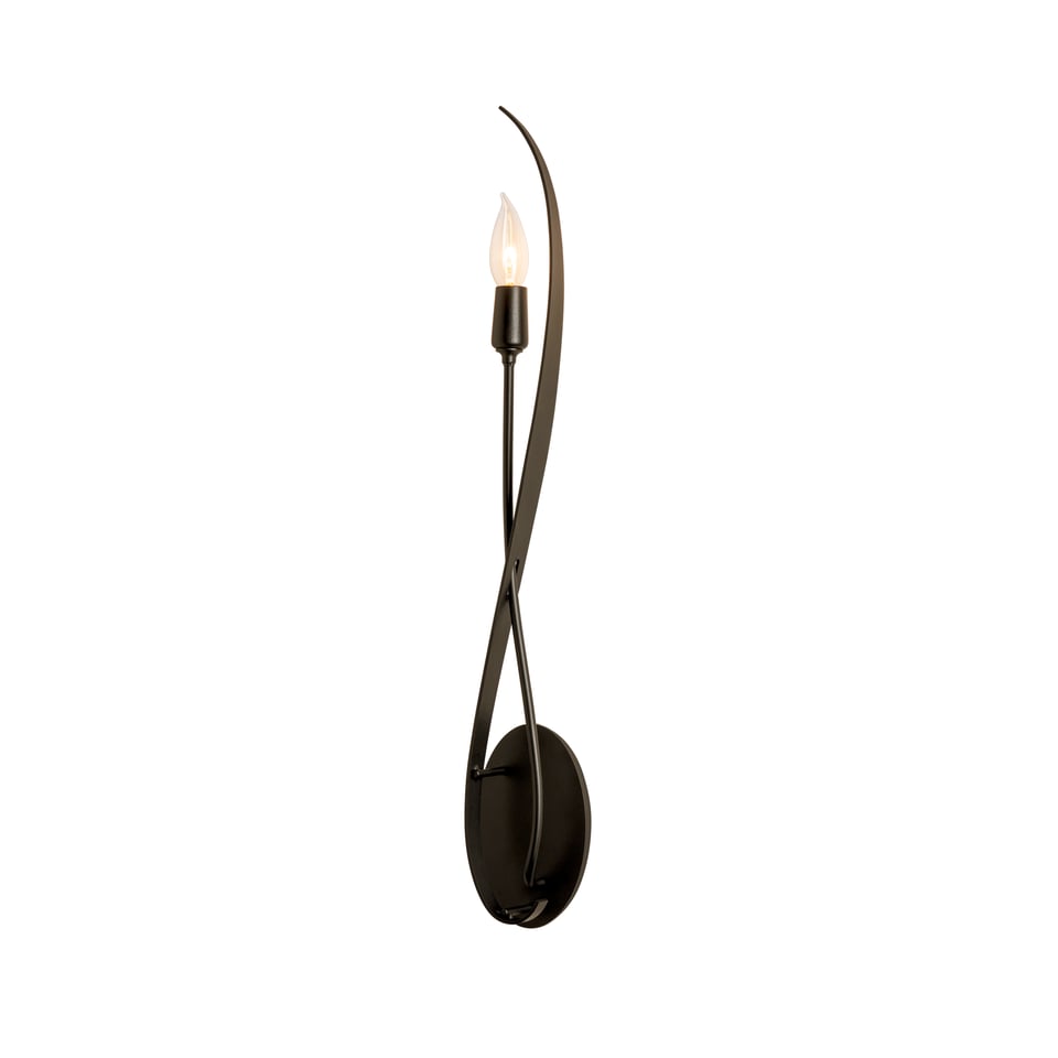 Hubbardton Forge Willow Sconce 26.4" Height Contemporary Design Dimmable E12 Candelabra Base