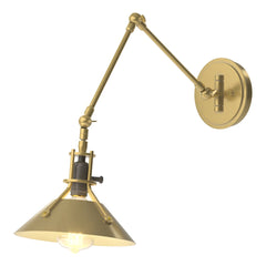 Hubbardton Forge Henry Sconce 15.1"H x 9.2"W Modern Brass Industrial Handcrafted Lighting