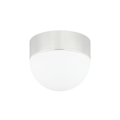 Adams Flush Mount Ceiling Light 2110 by Hudson Valley Lighting - Dimmable Opal Glass Shade, UL Damp Rated