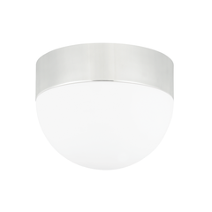 Adams 3-Light Large Flush Mount Ceiling Light by Hudson Valley, Dimmable Opal Glass, UL Damp Rated