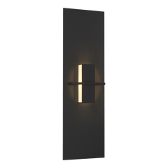 Hubbardton Forge Aperture Vertical Sconce 217520 - Handcrafted Glass Shade, Dimmable, UL Damp Rated