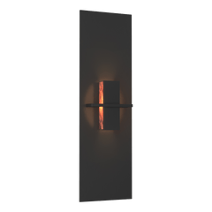 Hubbardton Forge Aperture Vertical Sconce 217520 - Handcrafted Glass Shade, Dimmable, UL Damp Rated