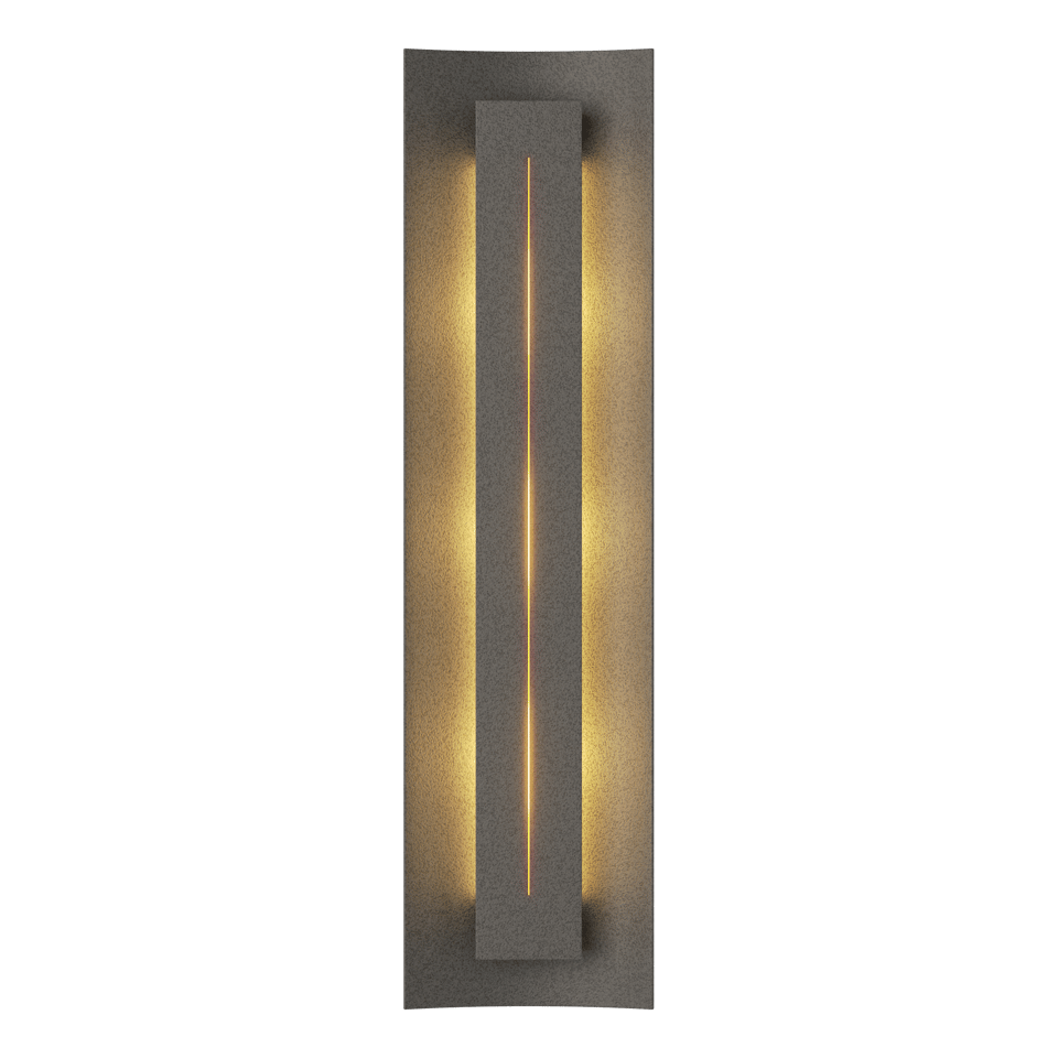 Gallery Sconce 217635 by Hubbardton Forge - Customizable Design, Dimmable, UL Damp Rated, 3 Bulb Fixture