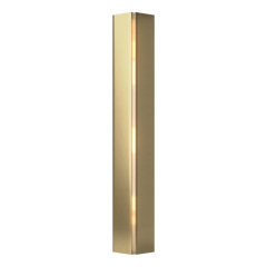 Gallery LED Sconce by Hubbardton Forge, 20W, 600 Lumens, Customizable Finishes, Damp Rated, Ivory Art Shade