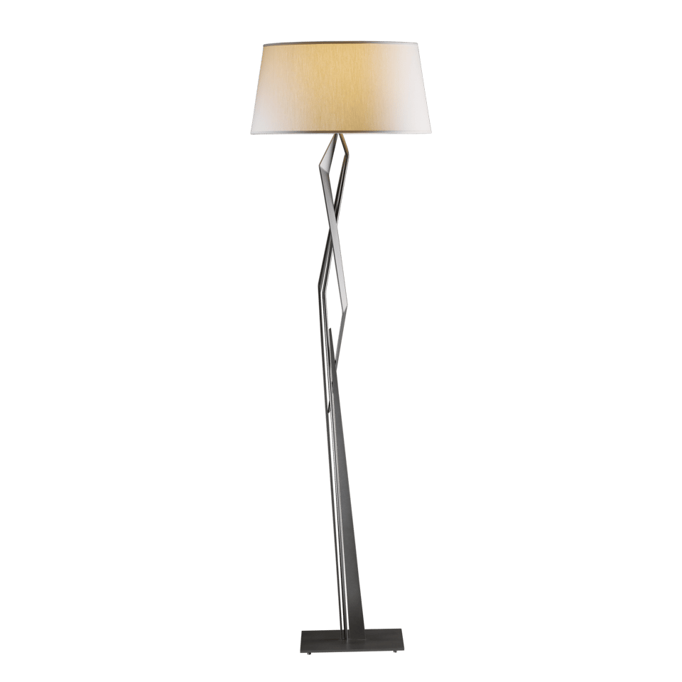 Hubbardton Forge Facet Floor Lamp 65.9" Height Dimmable with Versatile Finish Options