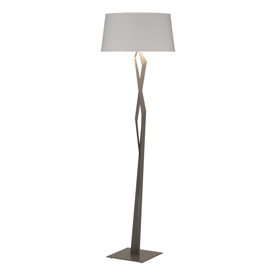 Hubbardton Forge Facet Floor Lamp 65.9" Height Dimmable with Versatile Finish Options