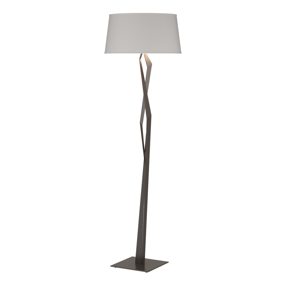 Hubbardton Forge Facet Floor Lamp 65.9" Height Dimmable with Versatile Finish Options