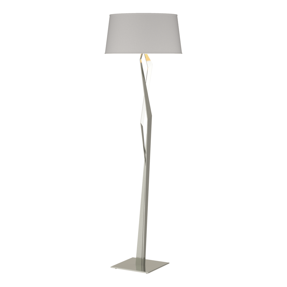 Hubbardton Forge Facet Floor Lamp 65.9" Height Dimmable with Versatile Finish Options