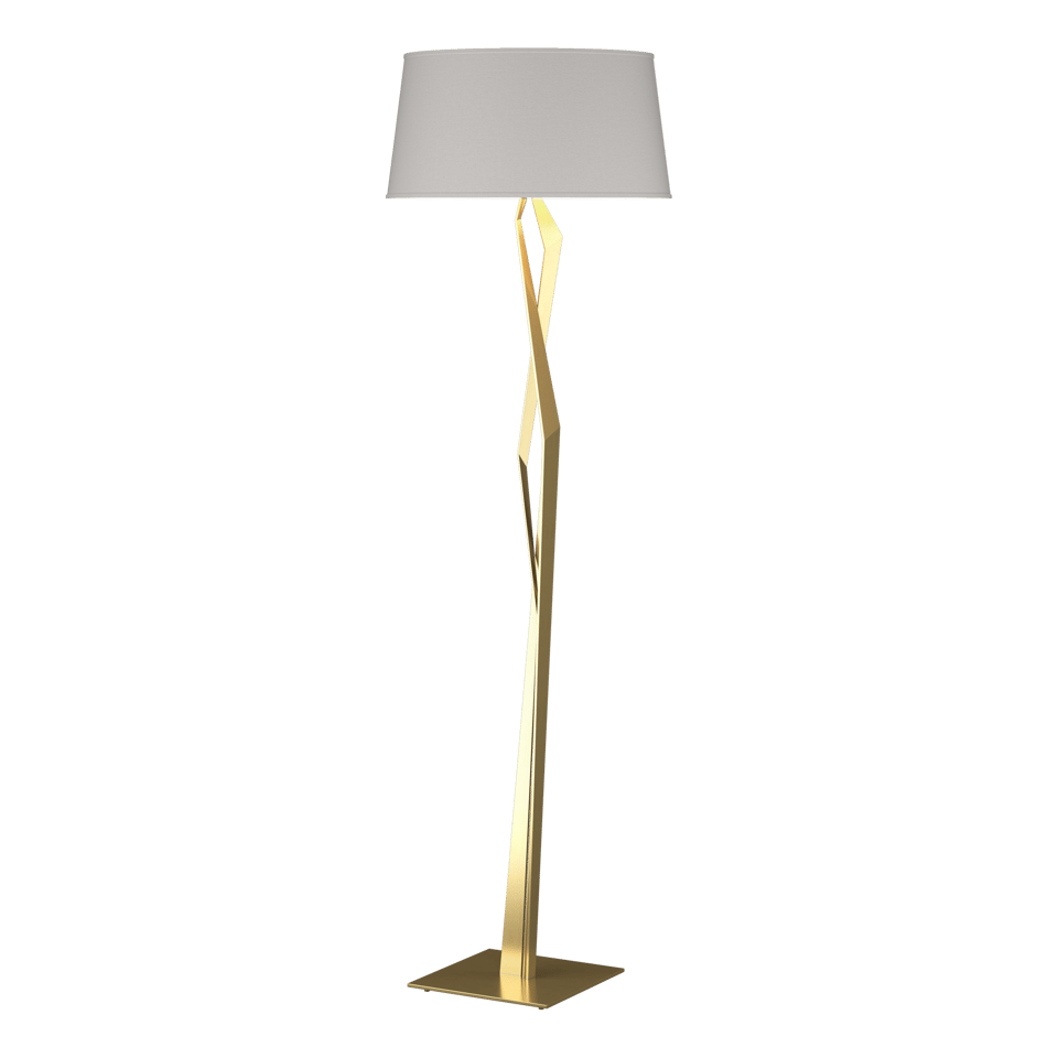 Hubbardton Forge Facet Floor Lamp 65.9" Height Dimmable with Versatile Finish Options