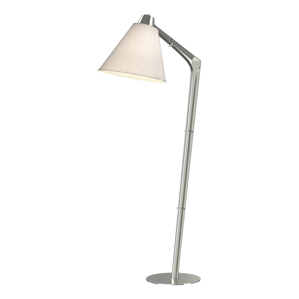 Hubbardton Forge Reach Floor Lamp 232860 with Dimmable Functionality & Versatile Design in Flax Shade