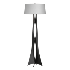 Hubbardton Forge Moreau 1-Light Floor Lamp With Dimmable Feature, Linen Shade, & Elegant Design