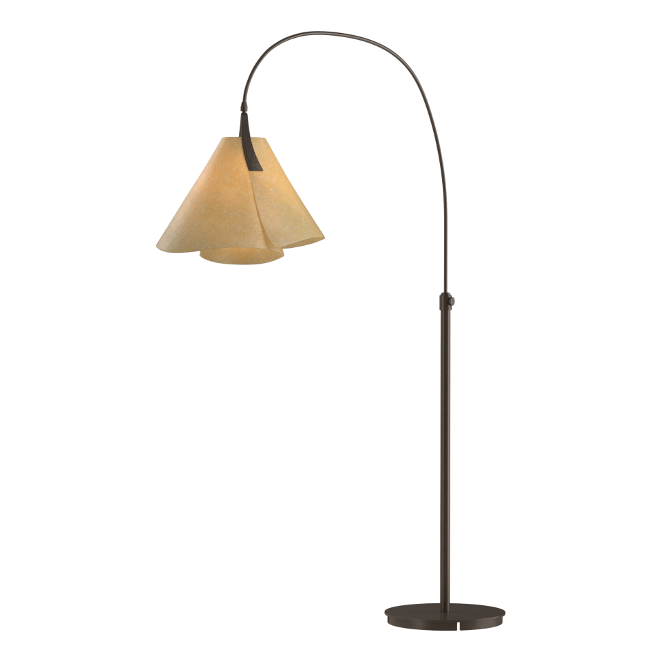 Mobius Arc Floor Lamp 66.3" Tall by Hubbardton Forge - Dimmable, Handcrafted Art in Elegant Finishes