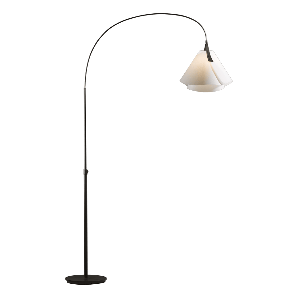 Mobius Arc Floor Lamp 66.3" Tall by Hubbardton Forge - Dimmable, Handcrafted Art in Elegant Finishes