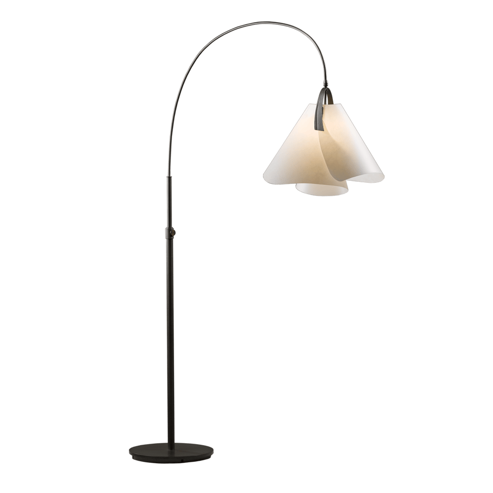 Mobius Arc Floor Lamp 66.3" Tall by Hubbardton Forge - Dimmable, Handcrafted Art in Elegant Finishes