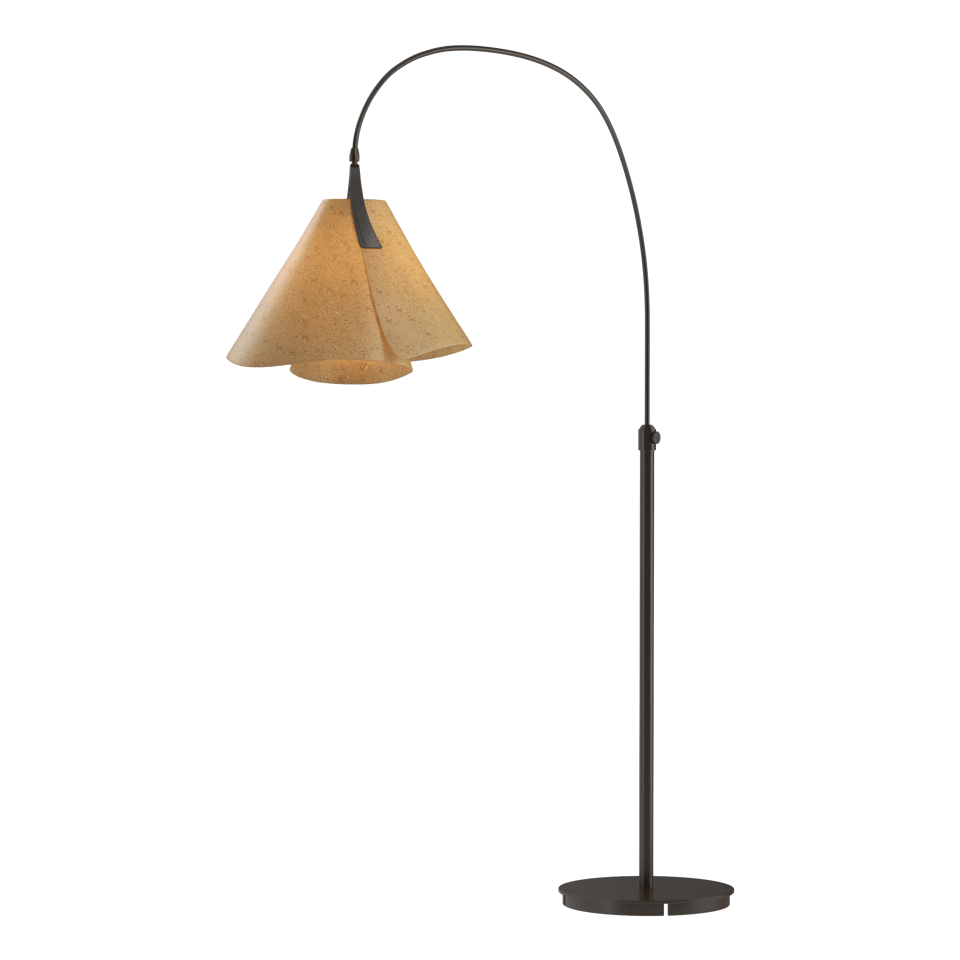 Mobius Arc Floor Lamp 66.3" Tall by Hubbardton Forge - Dimmable, Handcrafted Art in Elegant Finishes