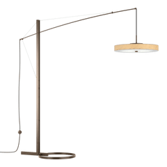 Hubbardton Forge Disq Arc LED Floor Lamp 234510, Adjustable Design, Multiple Finishes, Energy Efficient