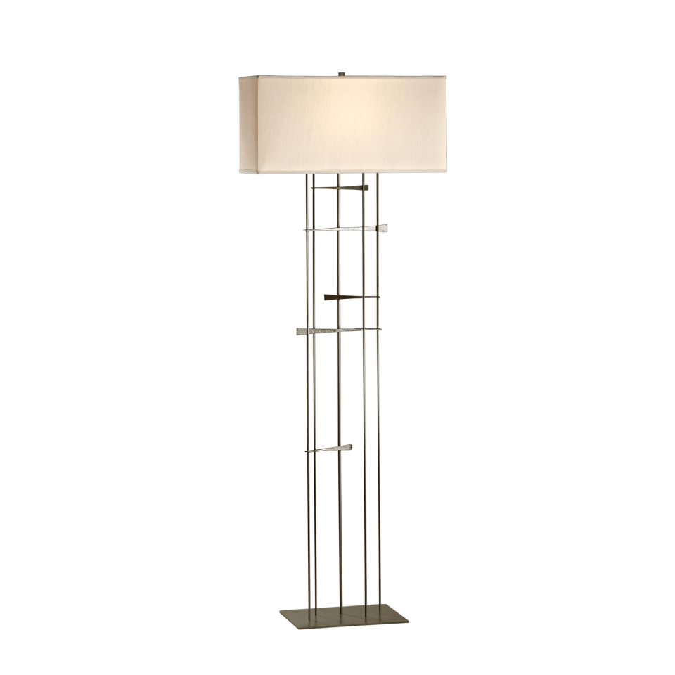 Hubbardton Forge Cavaletti Steel Floor Lamp With Dimmable Lighting - Unique Interlocked Design 100W