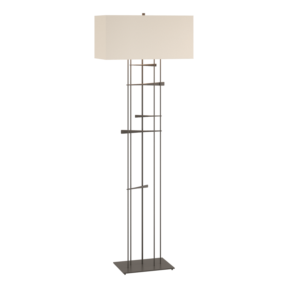 Hubbardton Forge Cavaletti Steel Floor Lamp With Dimmable Lighting - Unique Interlocked Design 100W