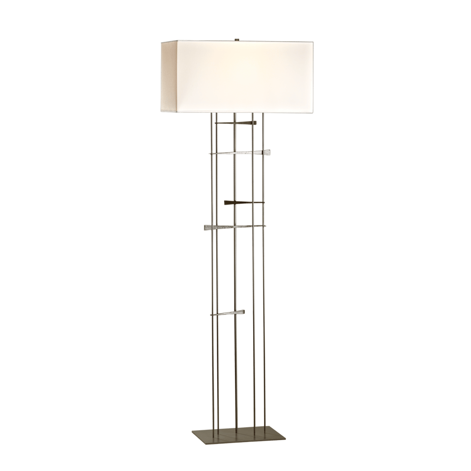 Hubbardton Forge Cavaletti Steel Floor Lamp With Dimmable Lighting - Unique Interlocked Design 100W