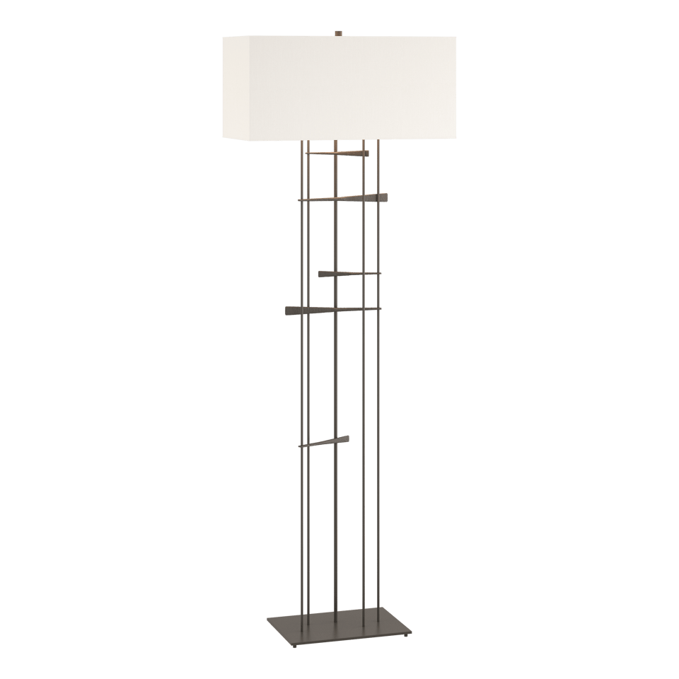 Hubbardton Forge Cavaletti Steel Floor Lamp With Dimmable Lighting - Unique Interlocked Design 100W