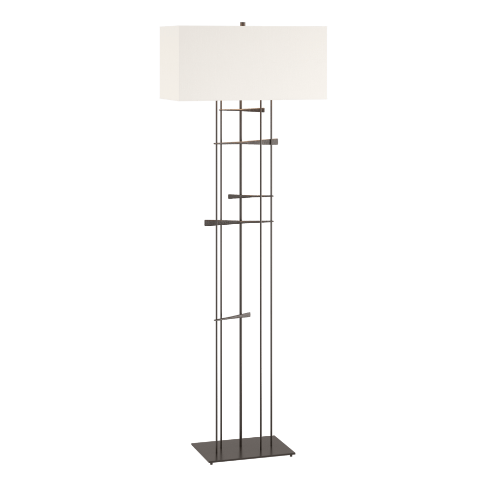 Hubbardton Forge Cavaletti Steel Floor Lamp With Dimmable Lighting - Unique Interlocked Design 100W