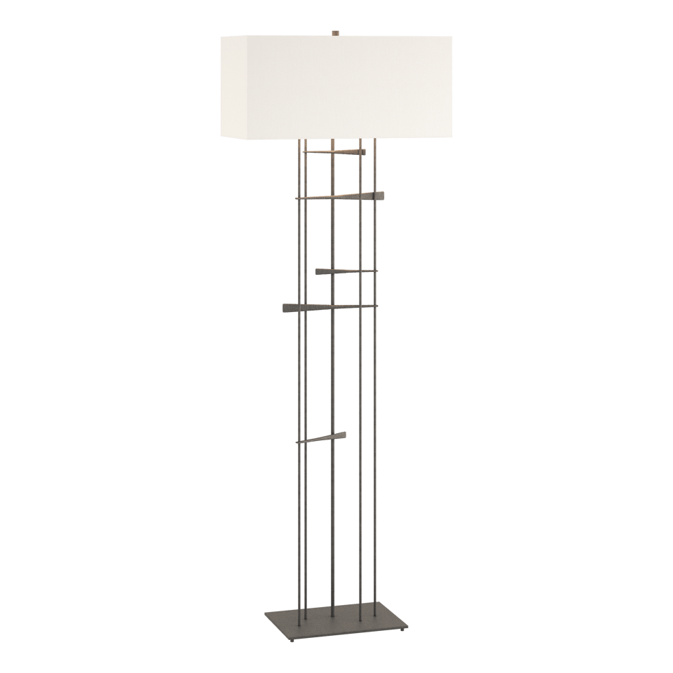 Hubbardton Forge Cavaletti Steel Floor Lamp With Dimmable Lighting - Unique Interlocked Design 100W