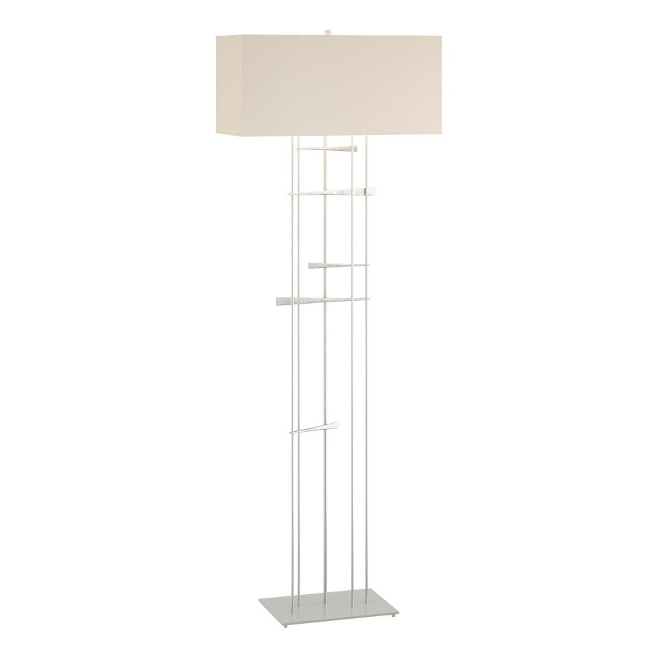 Hubbardton Forge Cavaletti Steel Floor Lamp With Dimmable Lighting - Unique Interlocked Design 100W