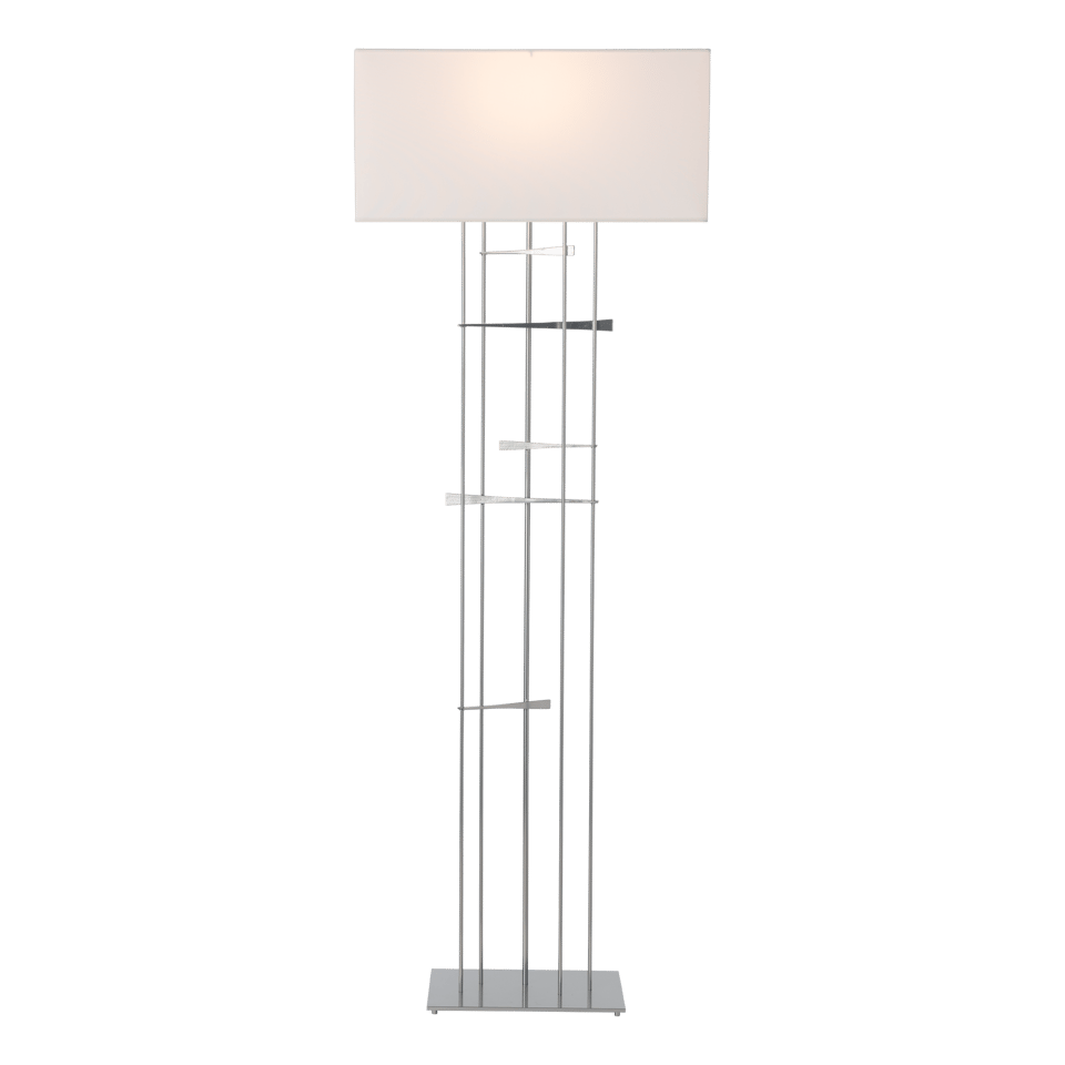 Hubbardton Forge Cavaletti Steel Floor Lamp With Dimmable Lighting - Unique Interlocked Design 100W