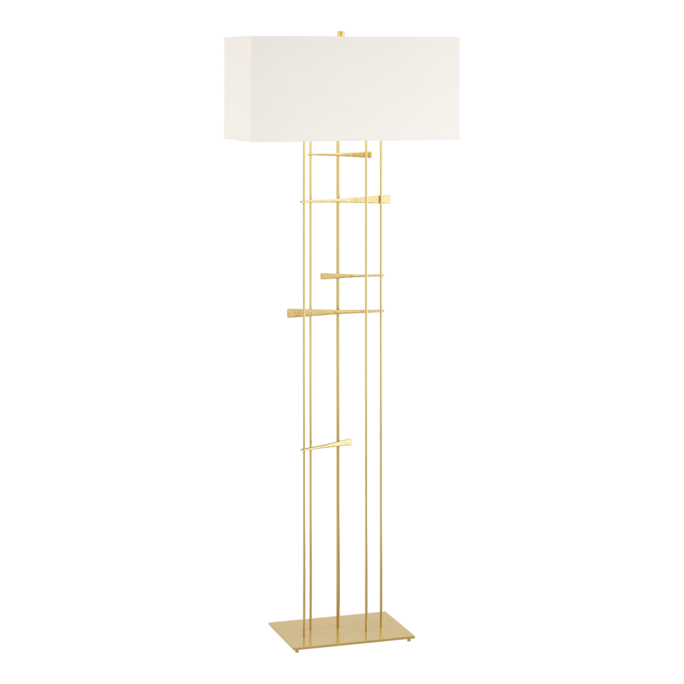 Hubbardton Forge Cavaletti Steel Floor Lamp With Dimmable Lighting - Unique Interlocked Design 100W