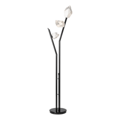 Hubbardton Forge Chrysalis 3-Light Dimmable Torchiere Floor Lamp with Glass Shades, 74.4" Height