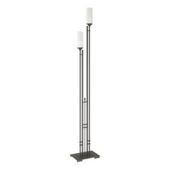 Metra Twin Tall Floor Lamp 74.7" by Hubbardton Forge - Dimmable, Handcrafted with Exquisite Glass