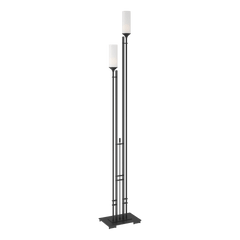 Metra Twin Tall Floor Lamp 74.7" by Hubbardton Forge - Dimmable, Handcrafted with Exquisite Glass