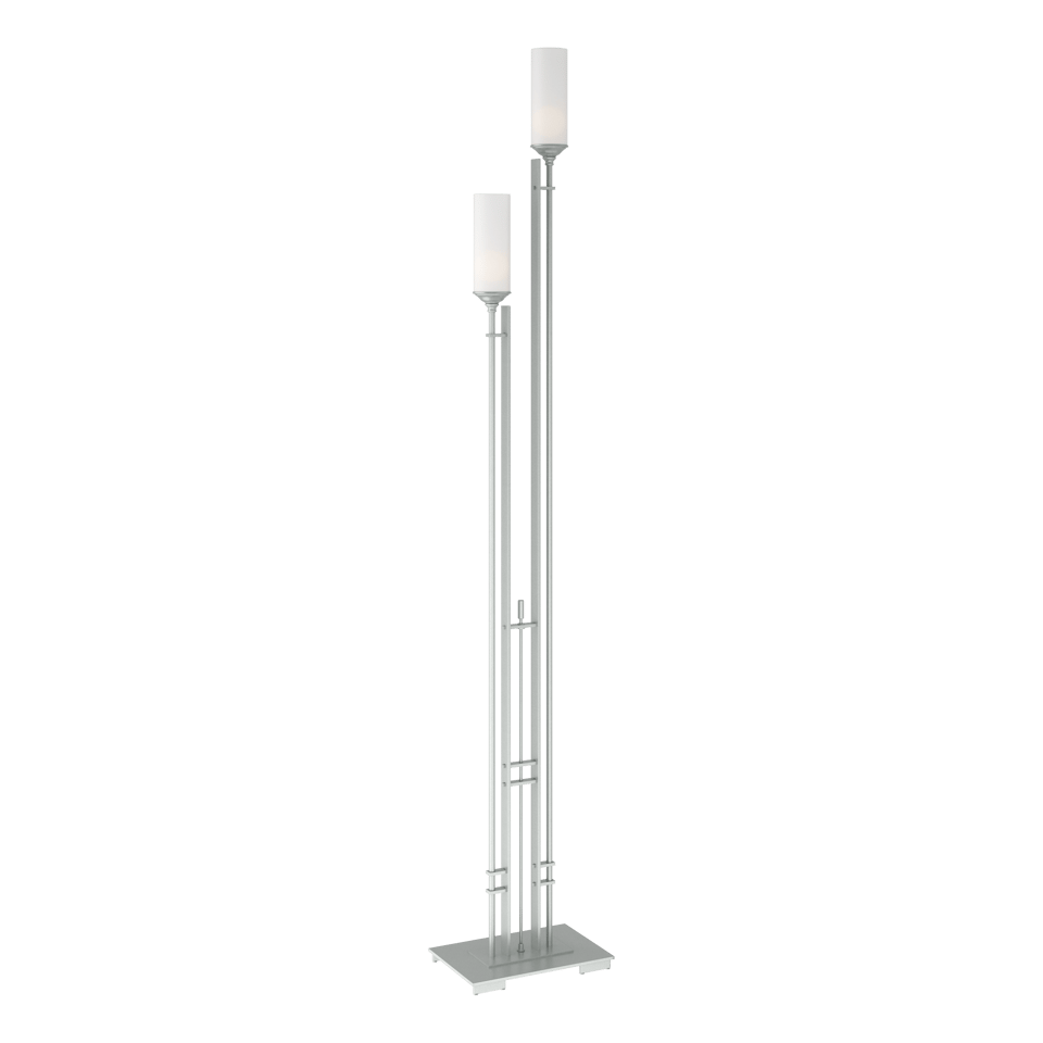 Metra Twin Tall Floor Lamp 74.7" by Hubbardton Forge - Dimmable, Handcrafted with Exquisite Glass