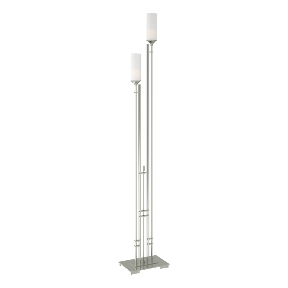 Metra Twin Tall Floor Lamp 74.7" by Hubbardton Forge - Dimmable, Handcrafted with Exquisite Glass