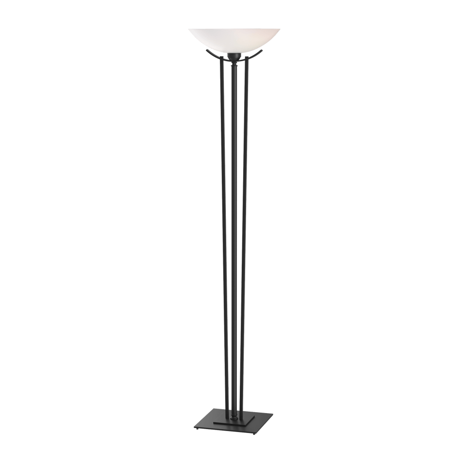 Hubbardton Forge Taper Torchiere Lamp - Elegant Steel & Glass Design, Dimmable Lighting, Multiple Finishes