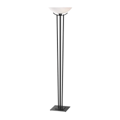 Hubbardton Forge Taper Torchiere Lamp - Elegant Steel & Glass Design, Dimmable Lighting, Multiple Finishes