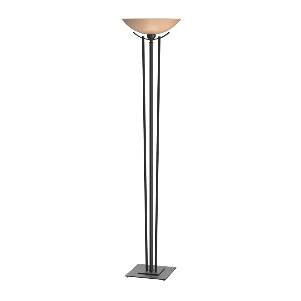 Hubbardton Forge Taper Torchiere Lamp - Elegant Steel & Glass Design, Dimmable Lighting, Multiple Finishes