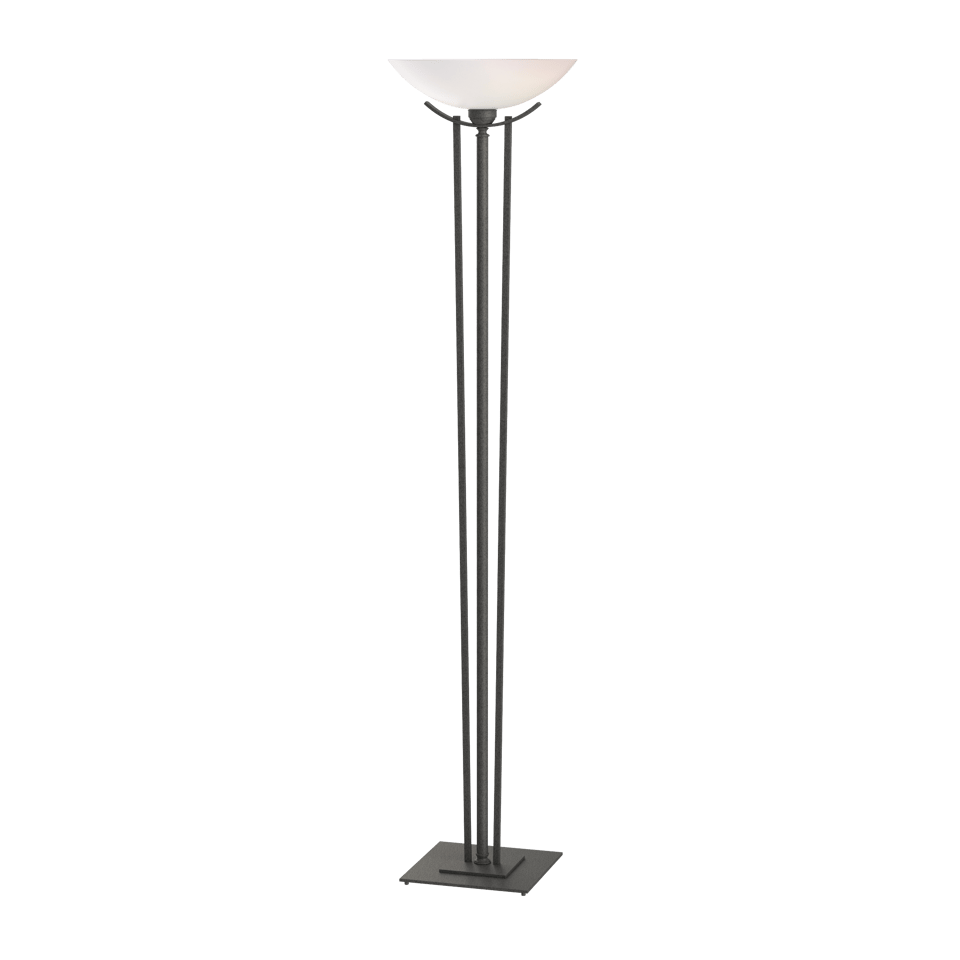 Hubbardton Forge Taper Torchiere Lamp - Elegant Steel & Glass Design, Dimmable Lighting, Multiple Finishes