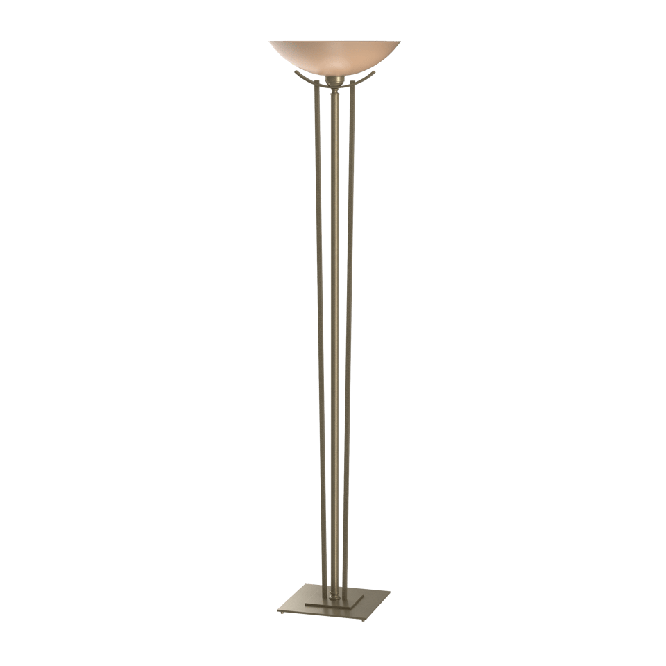 Hubbardton Forge Taper Torchiere Lamp - Elegant Steel & Glass Design, Dimmable Lighting, Multiple Finishes