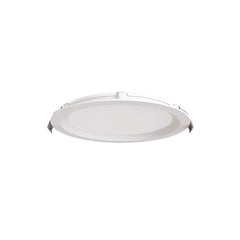 25 Watt 8" LED MultiFit Flat Round Recessed Downlight, 2000 Lumens, 27K/3K/35K/4K/5K Selectable CCT, 90+ CRI, 120-277V