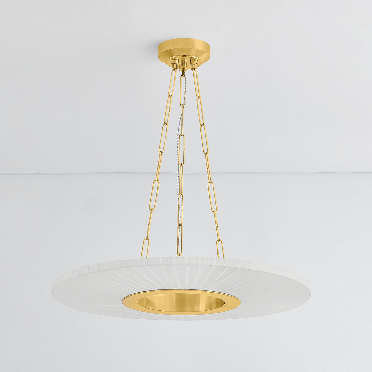 Prattsburgh Chandelier 2530-AGB by Hudson Valley Lighting - Dimmable Aged Brass Hanging Light