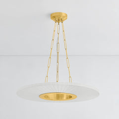 Prattsburgh Chandelier 2530-AGB by Hudson Valley Lighting - Dimmable Aged Brass Hanging Light