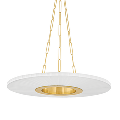 Prattsburgh Chandelier 2530-AGB by Hudson Valley Lighting - Dimmable Aged Brass Hanging Light