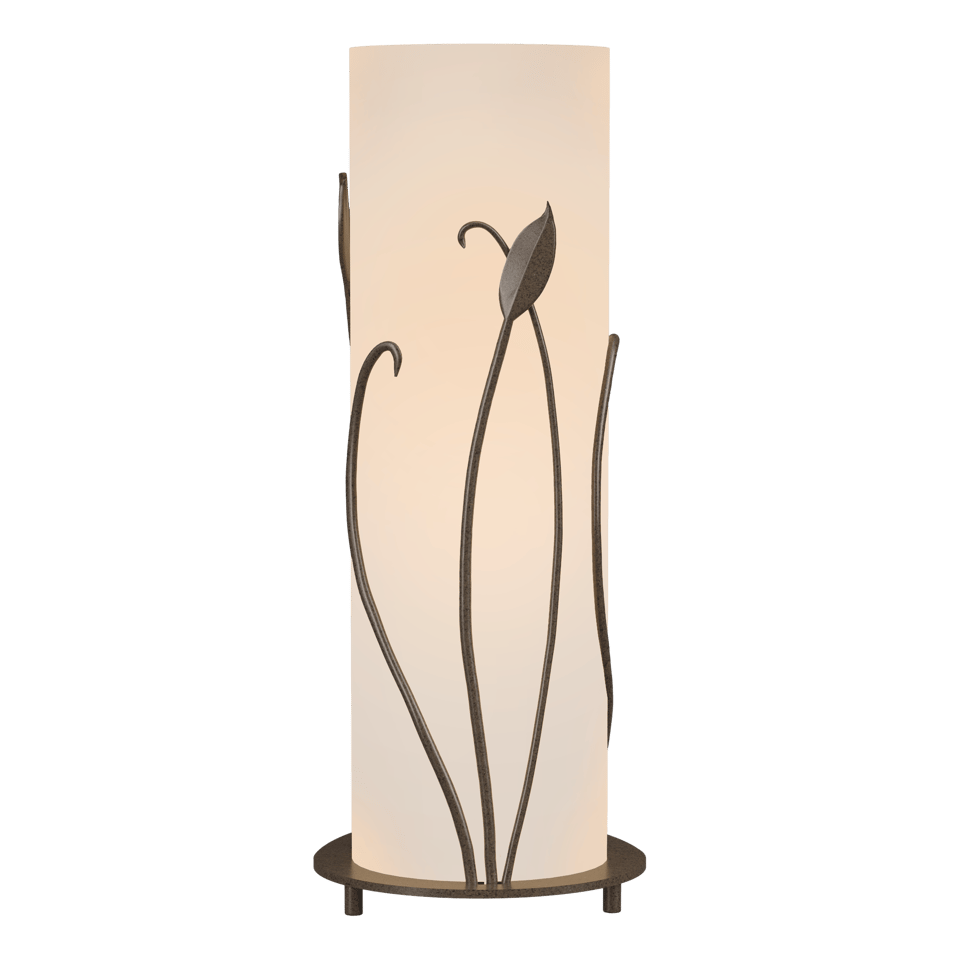 Forged Leaves Table Lamp by Hubbardton Forge, Hand-Forged Iron Design, Dimmable, 18" Height