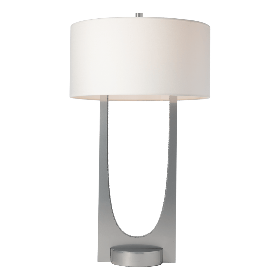 Hubbardton Forge Cypress Table Lamp 28.5" Tall, U-Shaped Design, Dimmable, UL Damp Rated