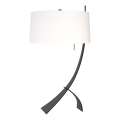 Hubbardton Forge Stasis Table Lamp 28.3" Height, Customizable Finish, Dimmable, Hand-Forged Iron