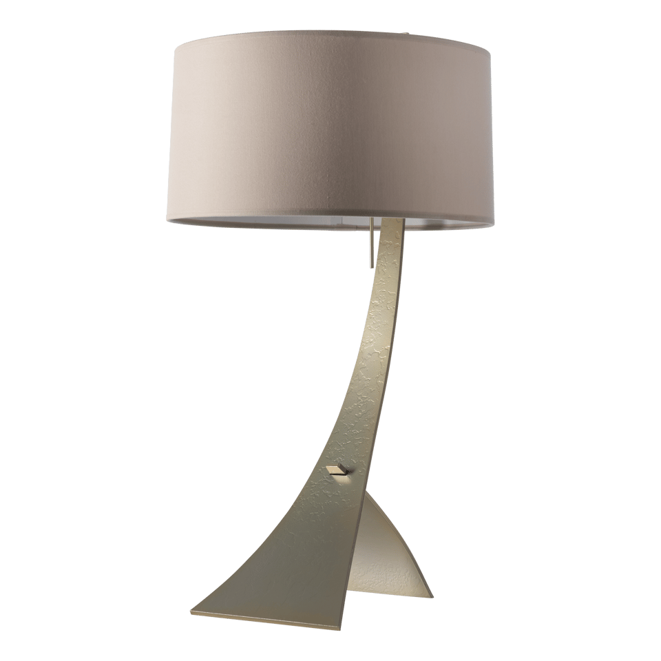 Hubbardton Forge Stasis Table Lamp 28.3" Height, Customizable Finish, Dimmable, Hand-Forged Iron