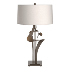 Antasia Table Lamp 27.4" Tall by Hubbardton Forge - Artisanal Hand-Forged Steel with Linen Shade