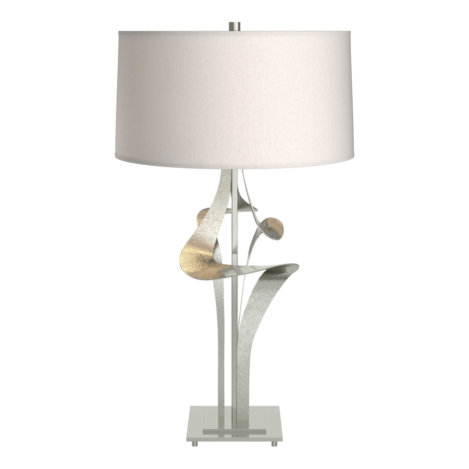 Antasia Table Lamp 27.4" Tall by Hubbardton Forge - Artisanal Hand-Forged Steel with Linen Shade