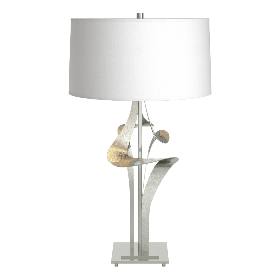 Antasia Table Lamp 27.4" Tall by Hubbardton Forge - Artisanal Hand-Forged Steel with Linen Shade